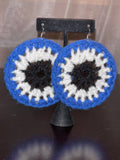 Royal Blue Protection Eye Earrings