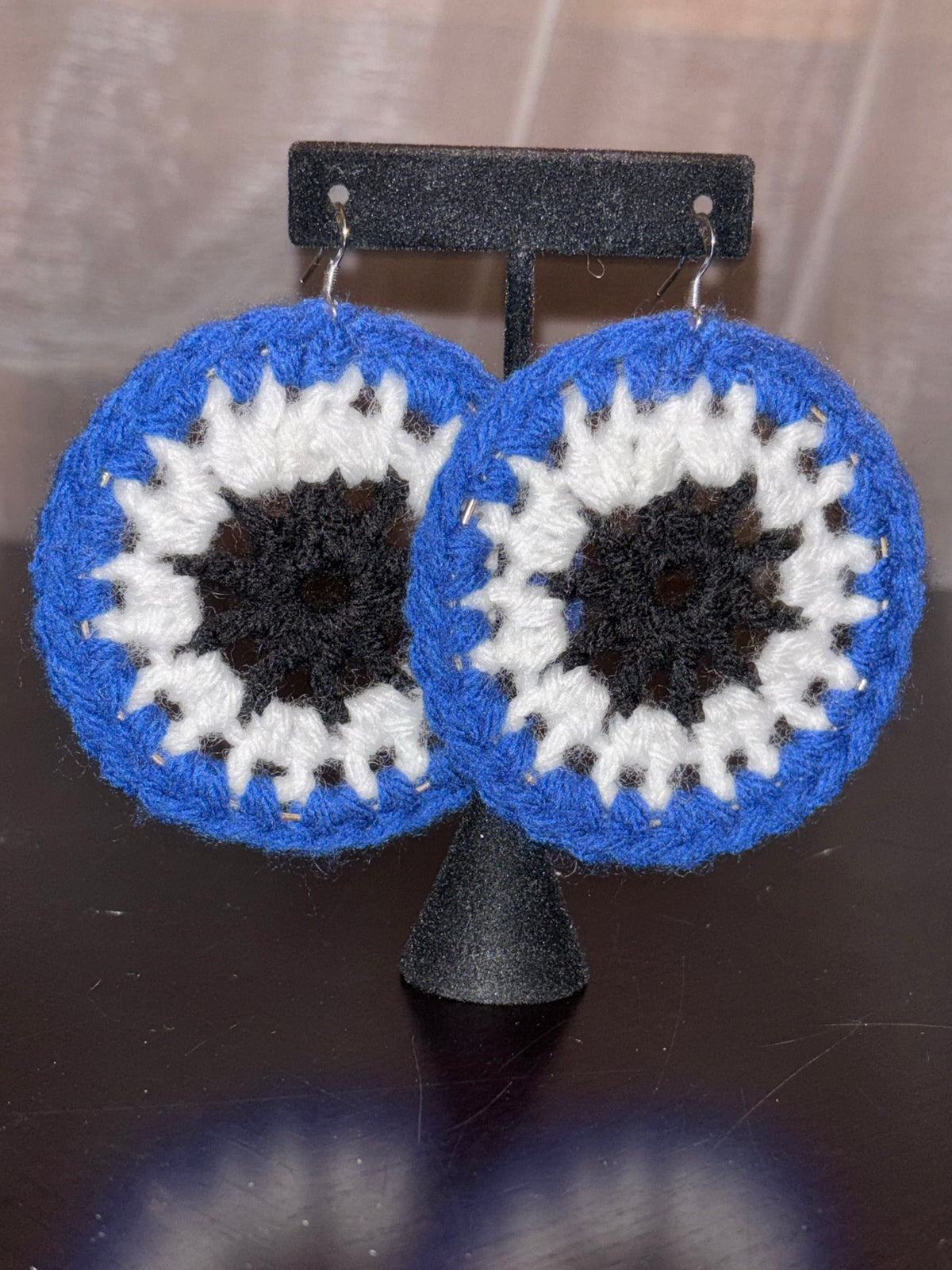 Royal Blue Protection Eye Earrings
