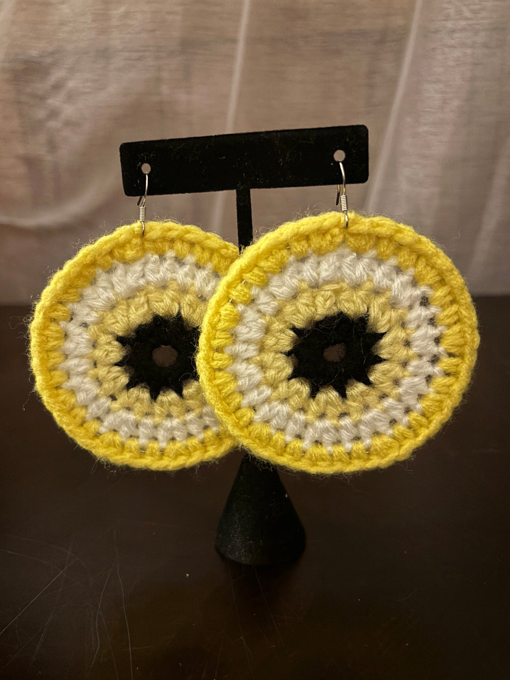 Yellow Protection Eye Earrings