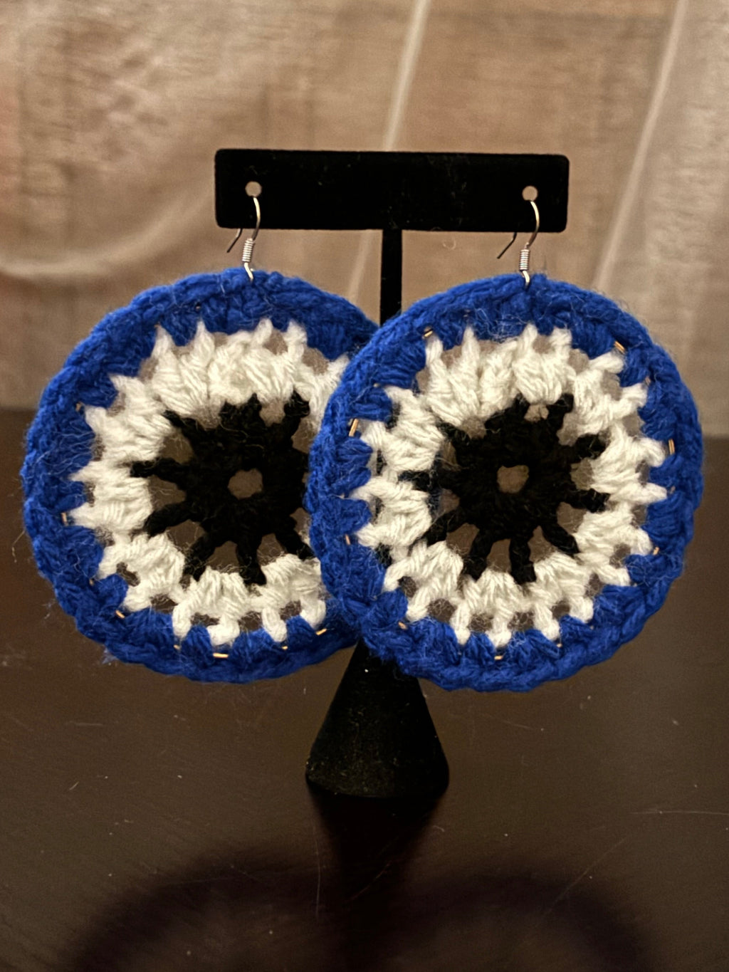 Royal Blue Protection Eye Earrings