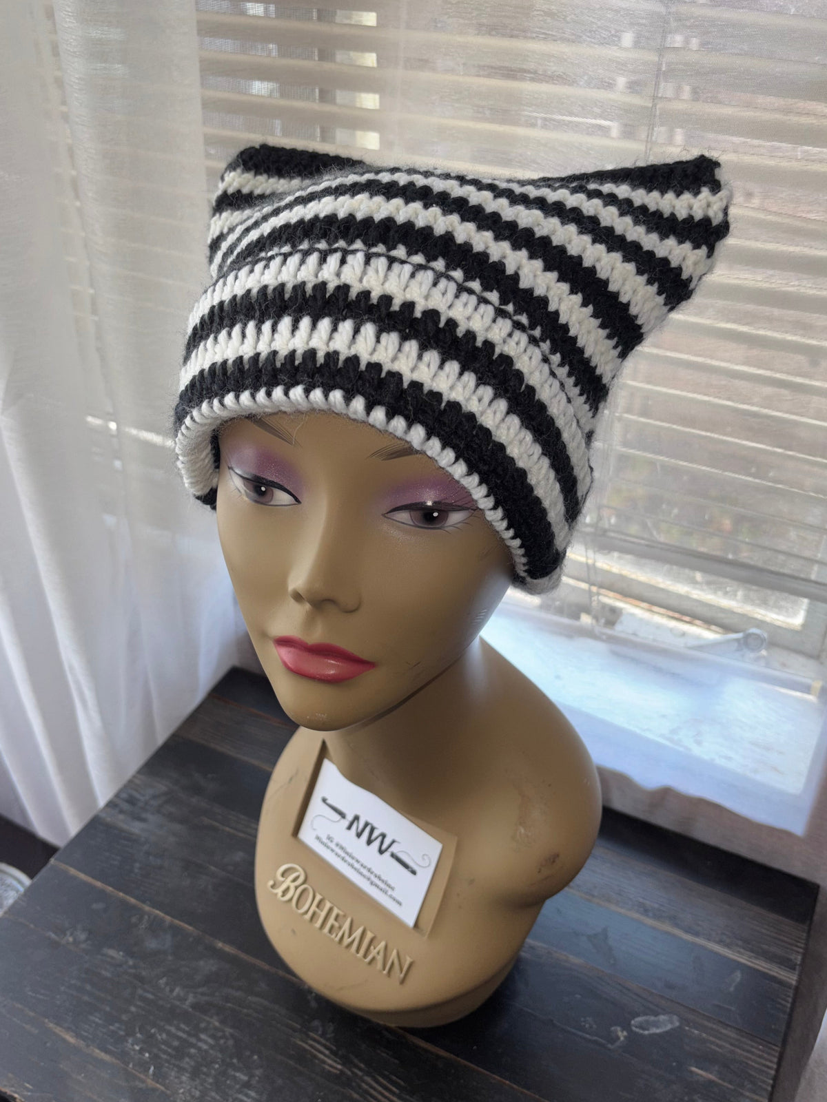 Black & White Cat Hat