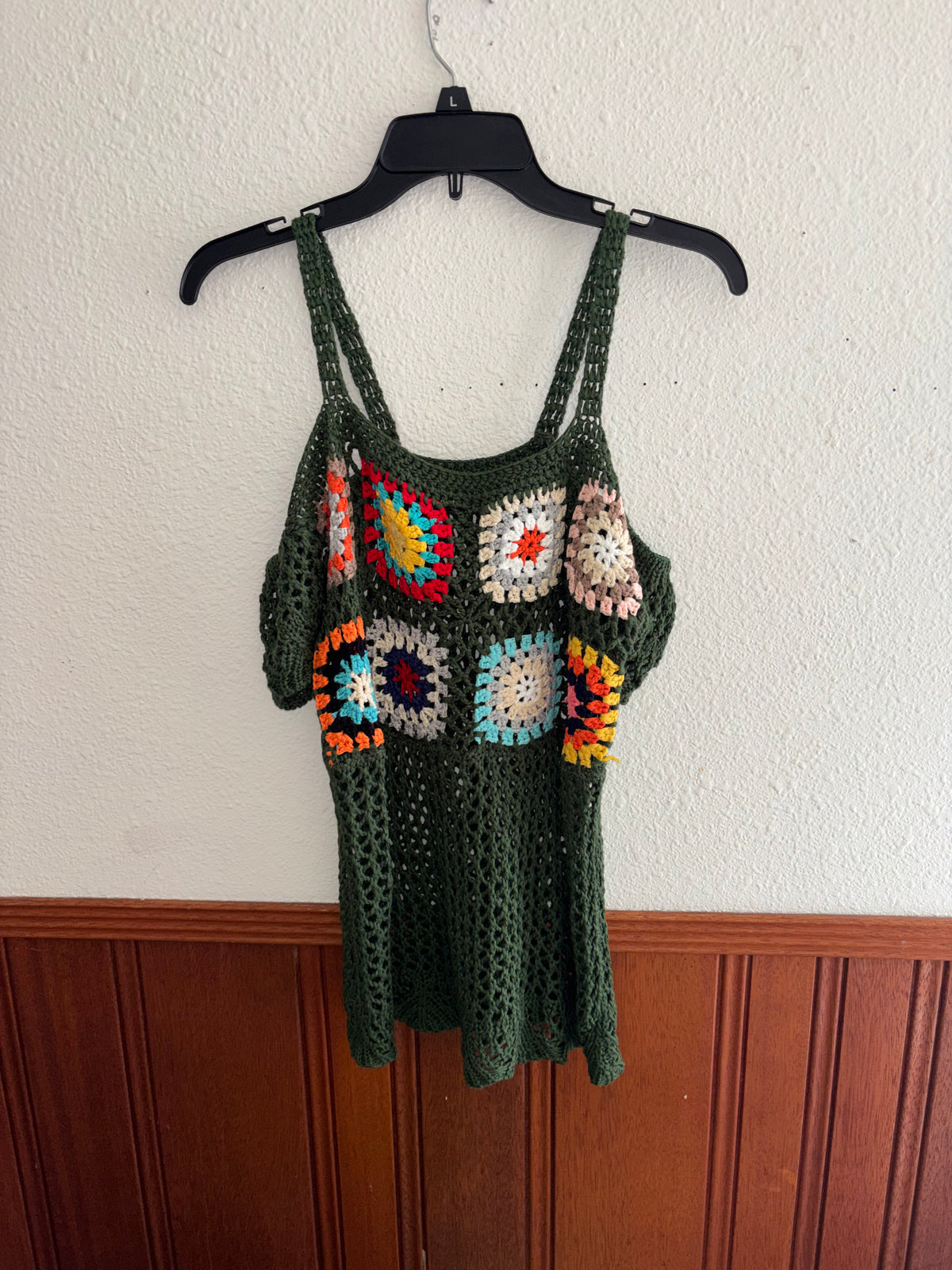 Granny Square Strap Shirt