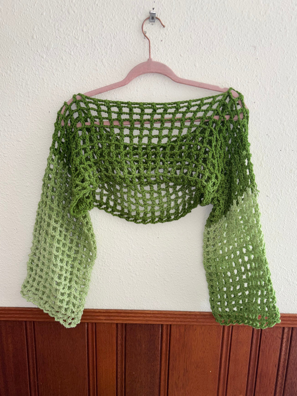 Green Ombré Shrug