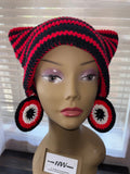 Red & Black Cat Hat