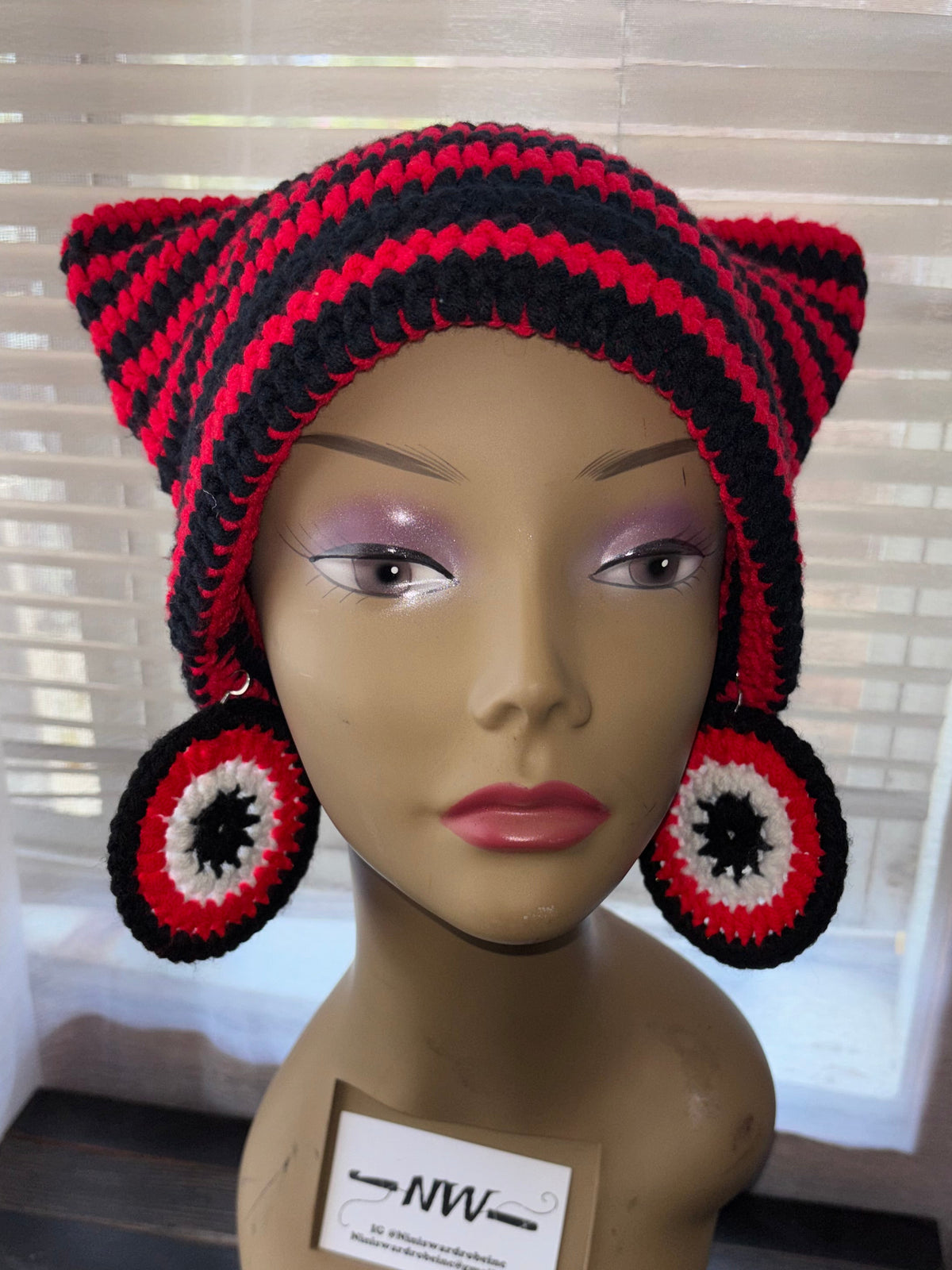 Red & Black Cat Hat