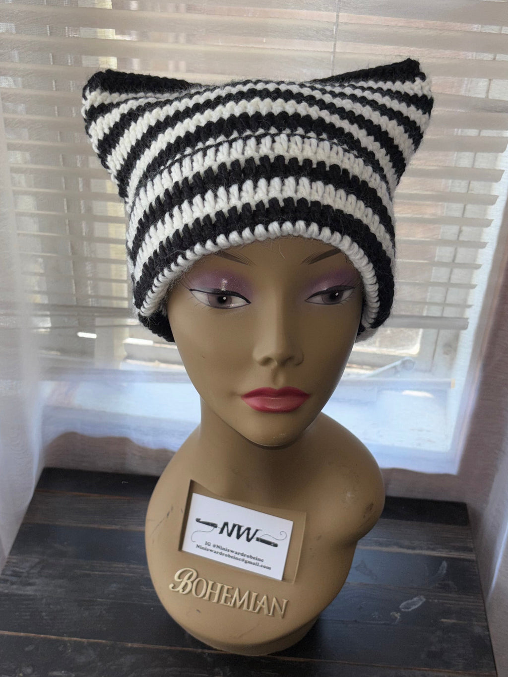 Black & White Cat Hat