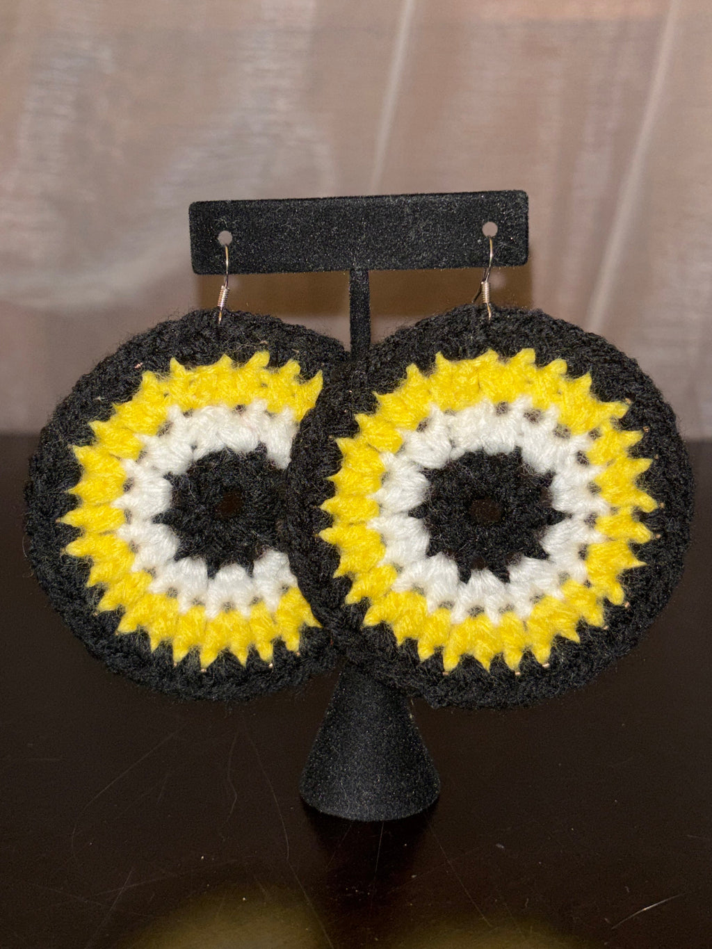 Yellow Protection Eye Earrings