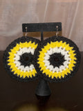 Yellow Protection Eye Earrings