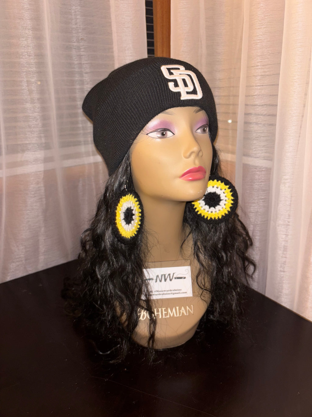 Yellow Protection Eye Earrings