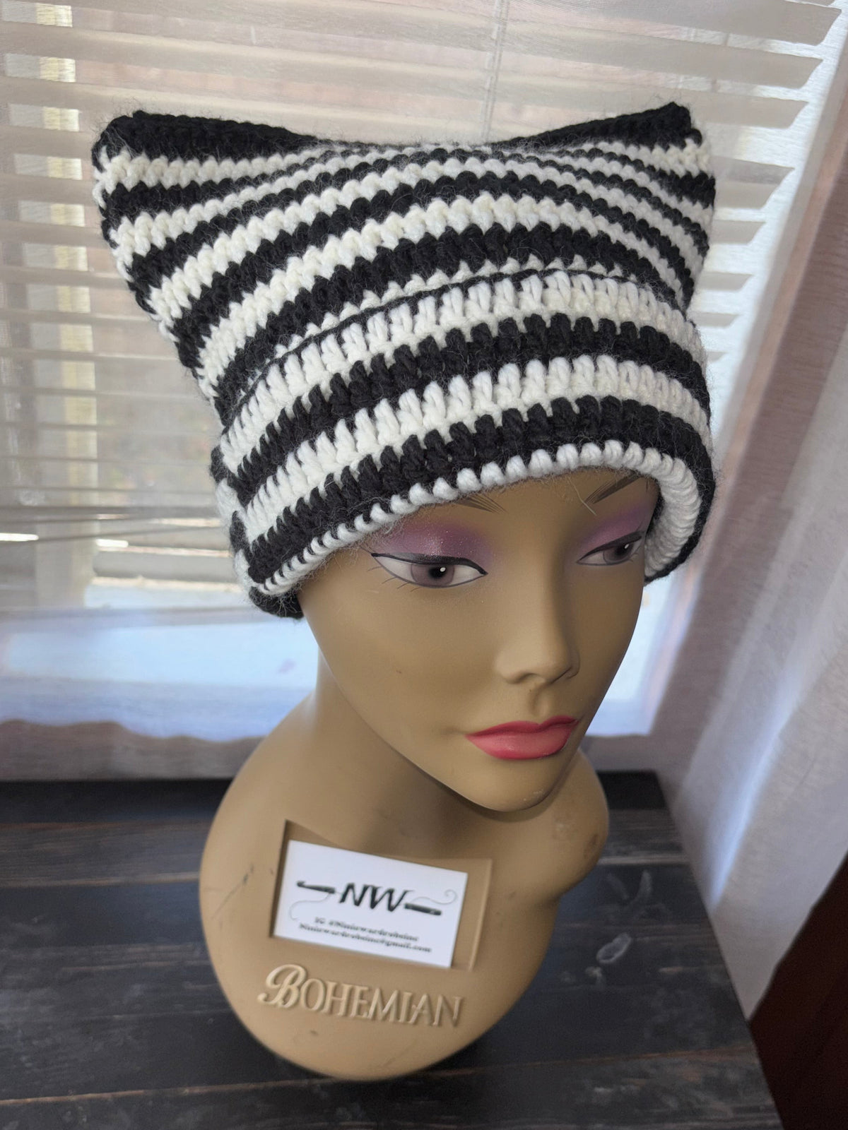 Black & White Cat Hat