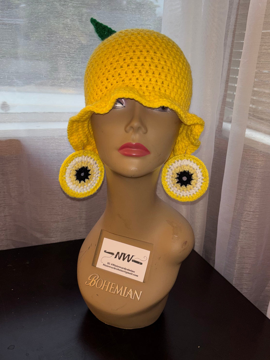 Lemon Ruffle Bucket Hat🍋