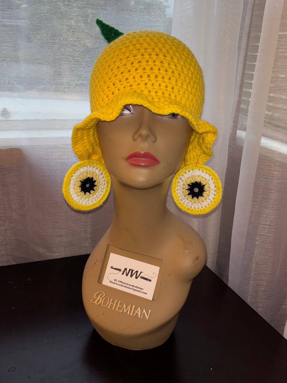 Lemon Ruffle Bucket Hat🍋