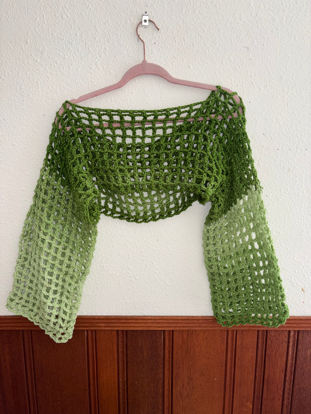 Green Ombré Shrug