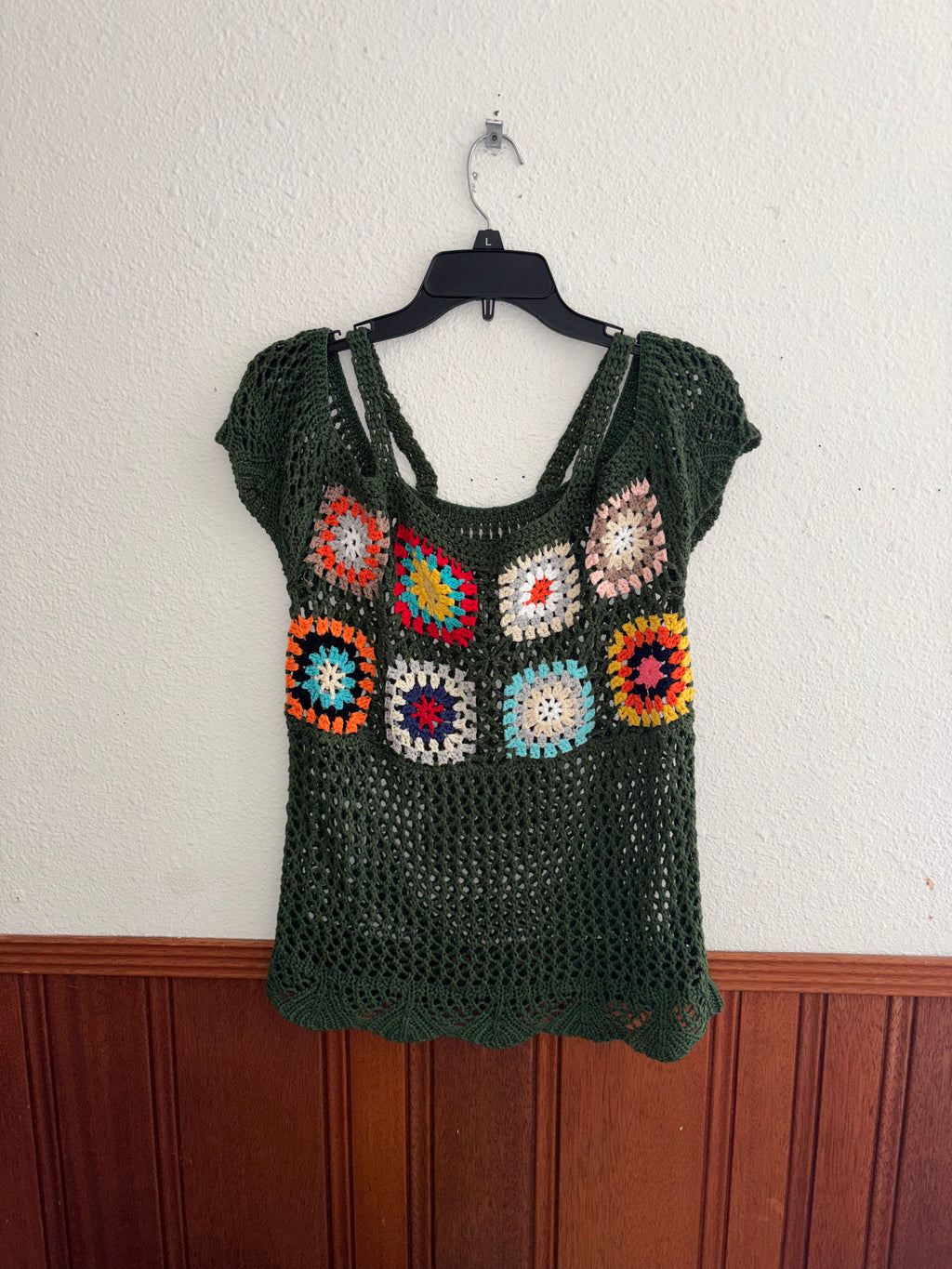 Granny Square Strap Shirt