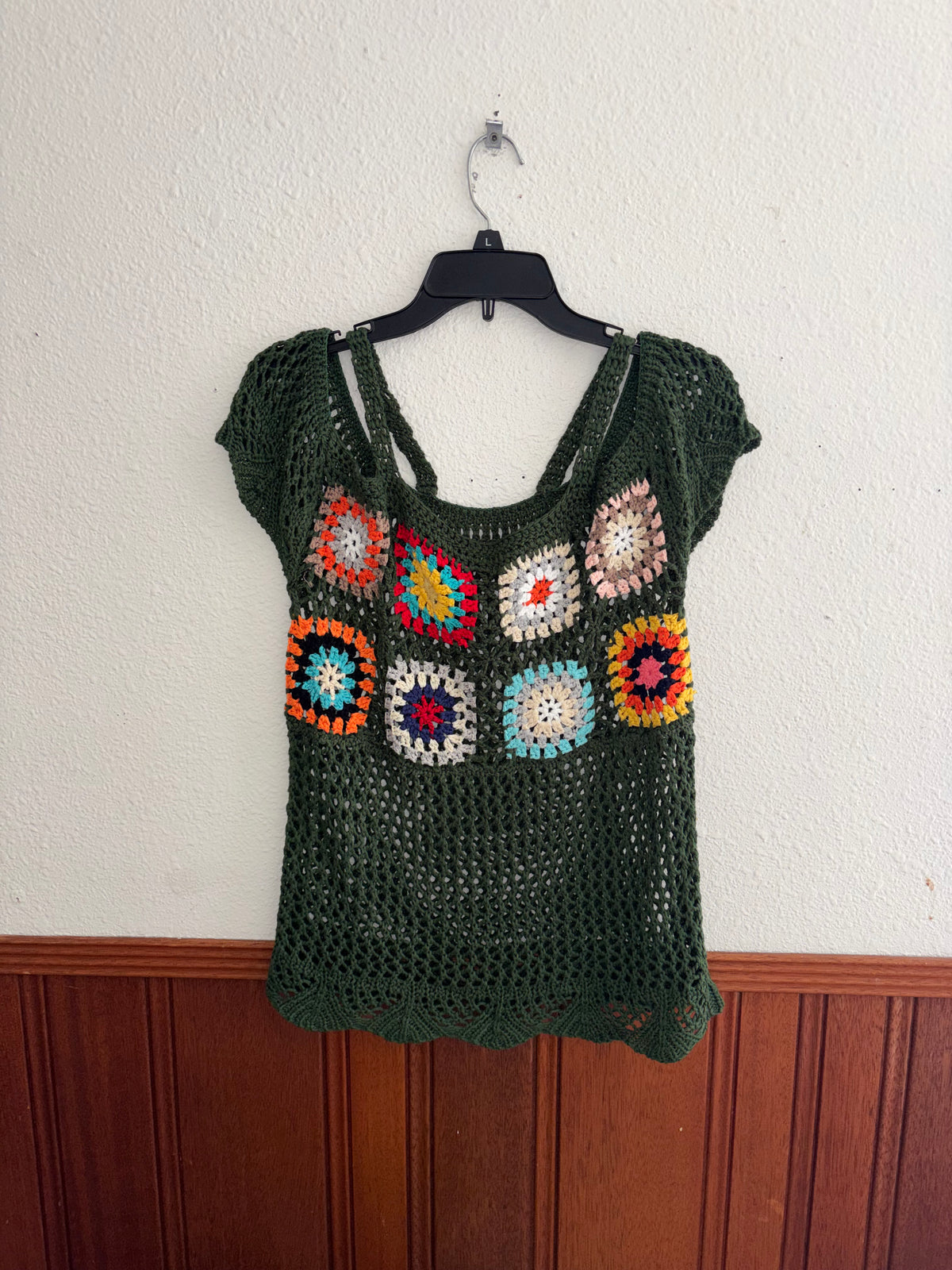 Granny Square Strap Shirt