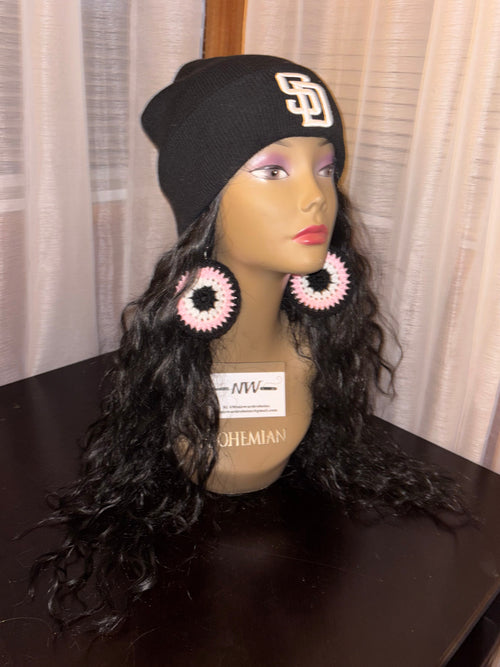 Baby Pink Protection Eye Earrings