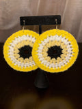 Yellow Protection Eye Earrings