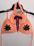 Soft Peach Bra with Hand Bag