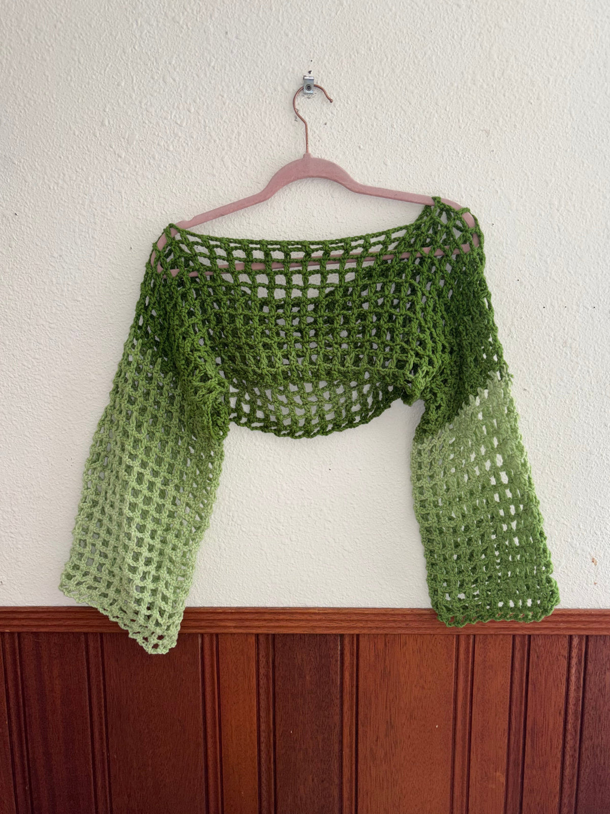 Green Ombré Shrug