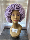 Fluffy Lavender Ruffle Hat