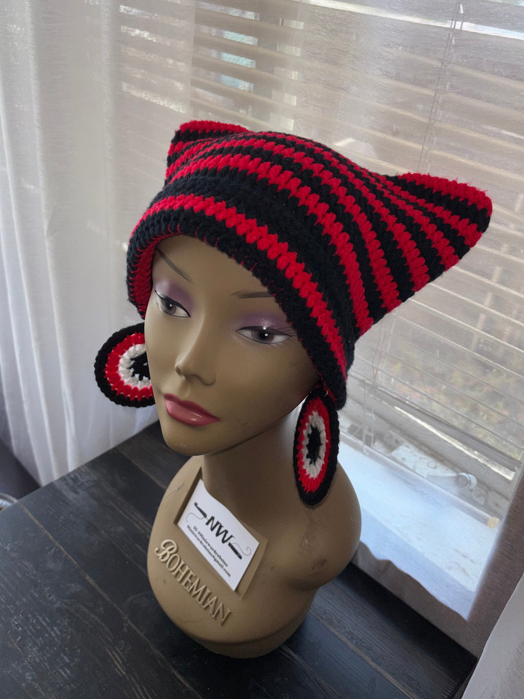 Red & Black Cat Hat